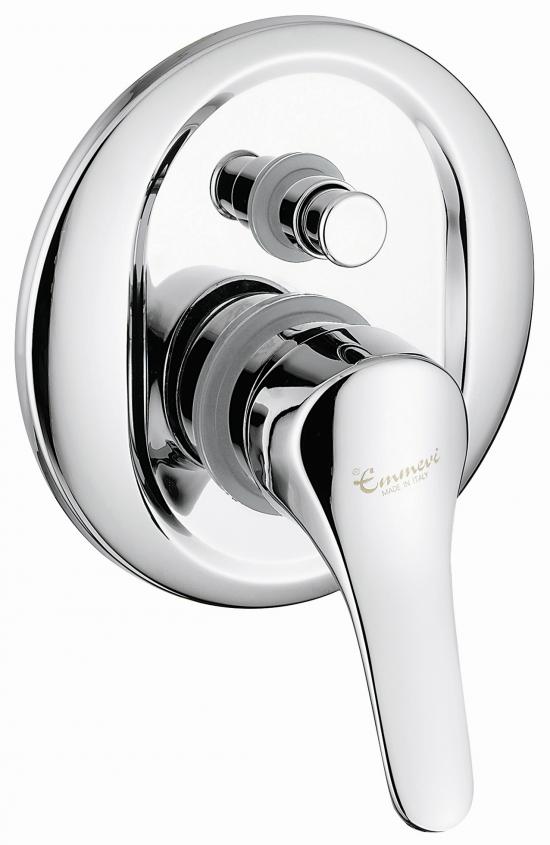 MISCELATORE INC DOCCIA ZEUS 2 VIE EMMEVI CROMATO GARANZIA 5 ANNI MADE IN ITALY