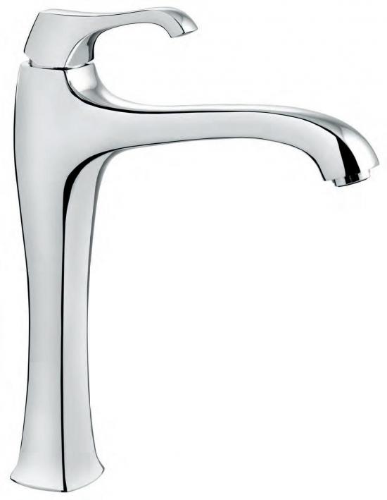 MISCELATORE LAVABO ALTO CROMATO ARES EMMEVI 5ANNI GARANZIA