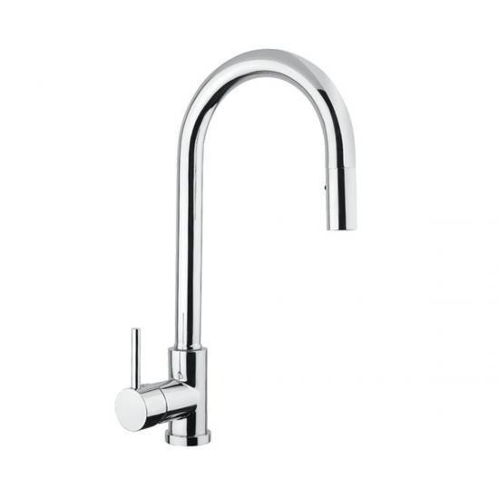 MISCELATORE LAVELLO JOY1430 DOCCETTA IN OTTONE ESTRAIBILE 2 GETTI MADE IN ITALY