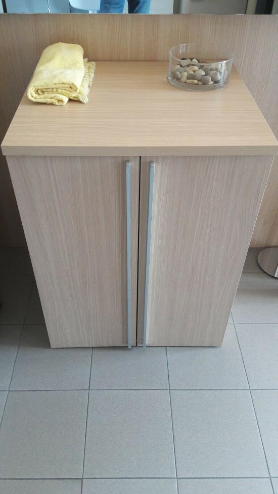 MOBILE COPRILAVATRICE SINGOLO 69X61 H.91 BOTERO ROVERE CHIARO 2 ANTE