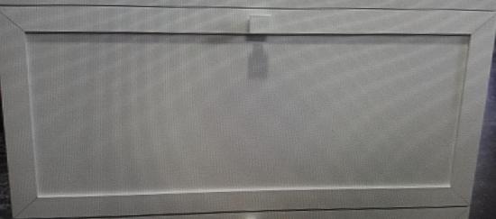 MOBILE LAVATOIO CM.50X50 CON PORTABIANCHERIA SERIE ESTERNO ALLUMINIO BIANCO