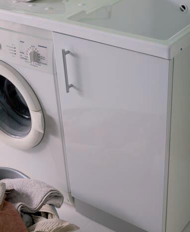 MOBILE LAVATOIO CON COPRILAVATRICE CM.107X61 SERIE LUNA ROSSA COLORE BIANCO