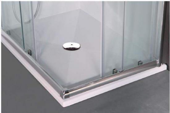PIATTO DOCCIA ACRILICO BCO LUCIDO 140X80 H.3 CON SIFONE RIBASSATO MADE IN ITALY