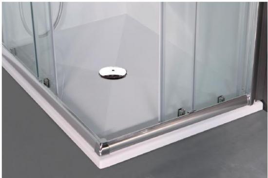 PIATTO DOCCIA ACRILICO RINFORZATO 80X80 H.3 CON SIFONE RIBASSATO MADE IN ITALY