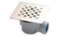 PIATTO DOCCIA MARMO RESINA 80X80 QUADRATO H.2,5 CON PILETTA MADE IN ITALY