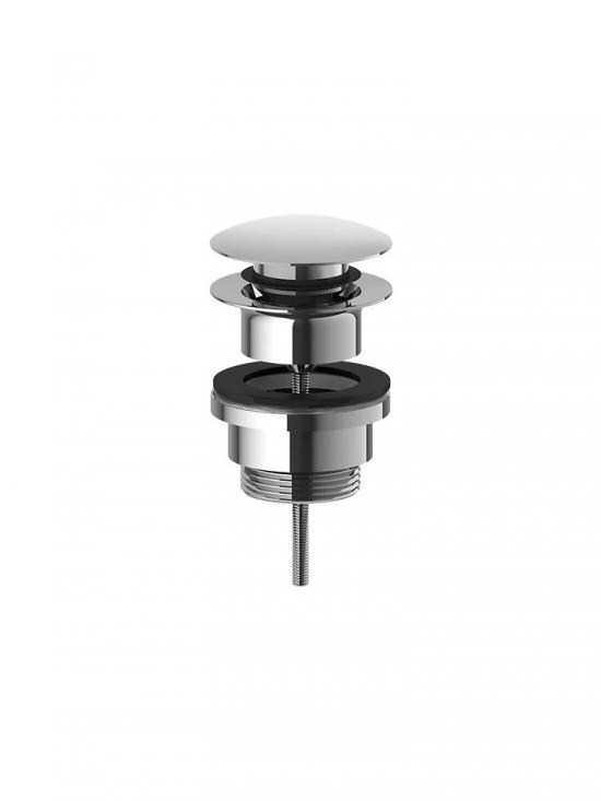 PILETTA SCARICO AUTOMATICO CLICK-CLACK 11/4 UNIVERSALE CROMATO CONVERTIBILE SCARICO LIBERO