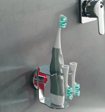 PORTA SPAZZOLINO ELETTRICO CROMATO