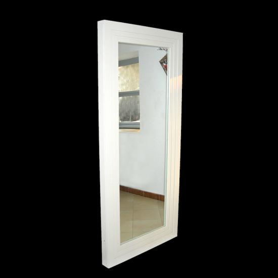 RADOATORE ARREDO ACCIAIO BIANCO 160 X 70 CORNICE CON SPECCHIO MADE IN ITALY