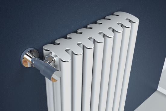 RADIATORE D'ARREDO BAMBOOO ALLUMINIO BIANCO SABLE DA 18 ELEMENTI INT. 60