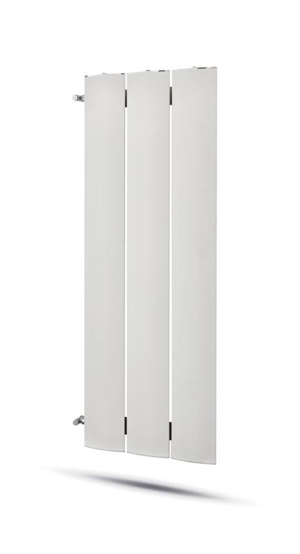 RADIATORE D'ARREDO OTHELLO PLAT SLIM ALLUMINIO BIANCO SABLE' CM.189X60,3 INT.180