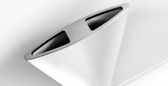 RADIATORE D'ARREDO OTHELLO PLAT SLIM ALLUMINIO BIANCO SABLE' CM.189X60,3 INT.180