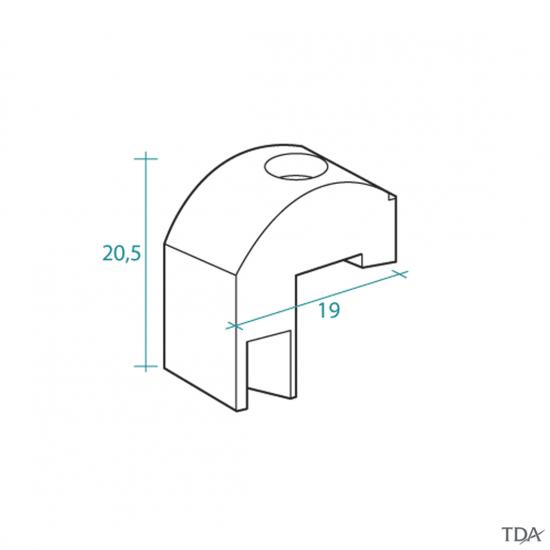 RICAMBIO PATTINI SCORRIMENTO PER BOX DOCCIA IDEALE MARCA TDA SERIE VULCANO