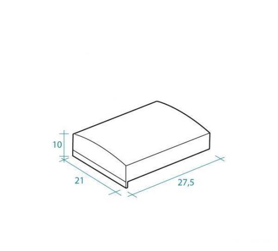 RICAMBIO TAPPO CROMATO PER CARRELLO BOX DOCCIA IDEALE MARCA TDA SERIE EGO