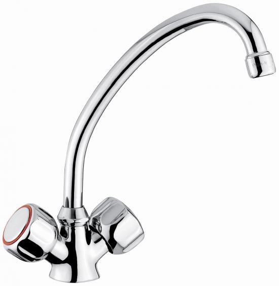 RUBINETTO MONOFORO LAVELLO CUCINA CANNA GIREVOLE SOLE MADE IN ITALY