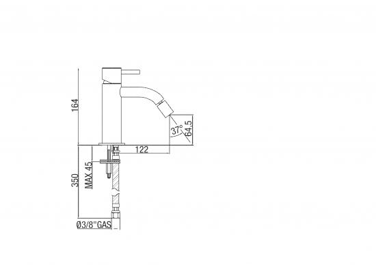 SET COMPLETO MISCELATORI LAVABO E BIDET ACCIAIO INOX MADE IN ITALY