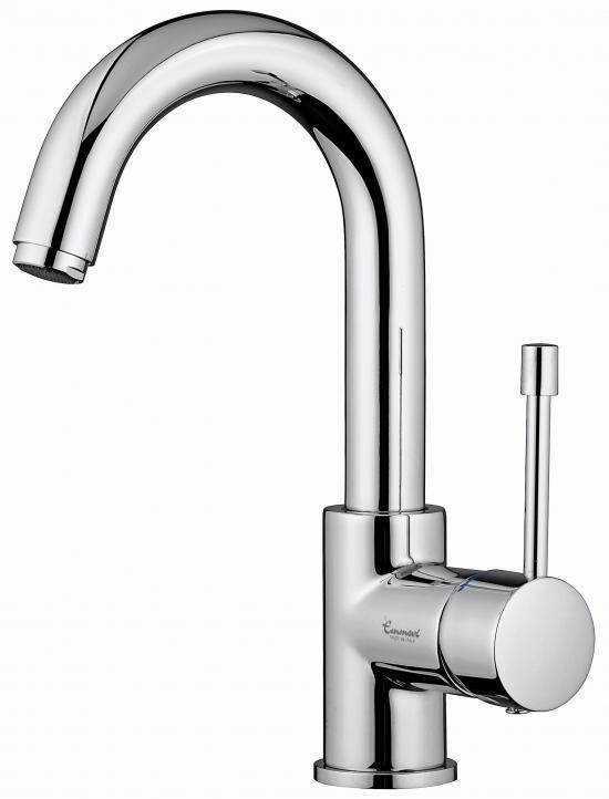 SET COMPLETO MISCELATORI LAVABO E BIDET EDEN CURVO CROMATO MADE IN ITALY