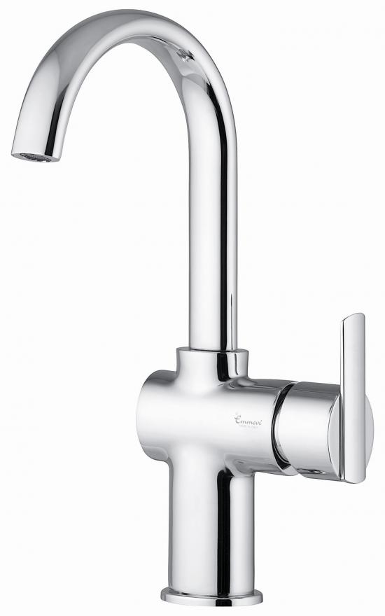 SET COMPLETO MISCELATORI LAVABO E BIDET ELLI CURVO CROMATO MADE IN ITALY
