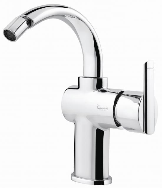 SET COMPLETO MISCELATORI LAVABO E BIDET ELLI CURVO CROMATO MADE IN ITALY