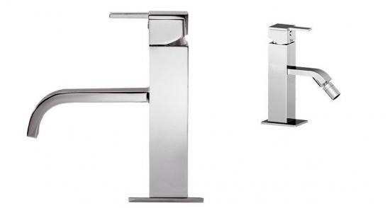SET COMPLETO MISCELATORI LAVABO E BIDET ITALIA PONSI CROMATO