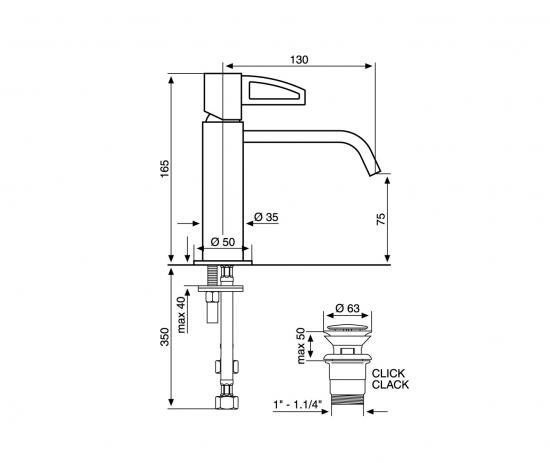 SET COMPLETO MISCELATORI LAVABO E BIDET MINU' CROMATO MADE IN ITALY