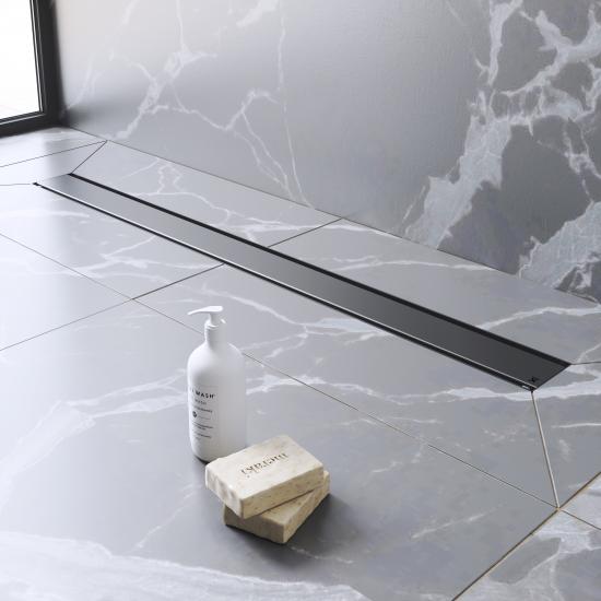 SISTEMA IMPERMEABILIZZAZIONE 4 MQ E SCARICO DOCCIA EVOLUX LISA DARK CANALINA 60X7