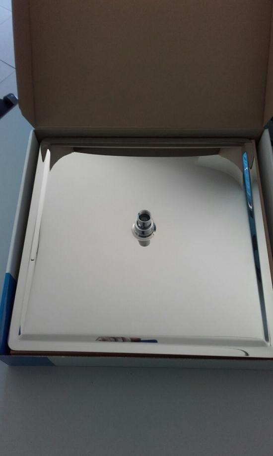 SOFFIONE DOCCIA SLIM QUADRATO 40X40 ACCIAIO INOX ULTRASOTTILE ANTICALCARE