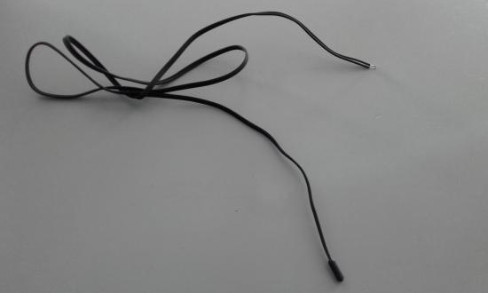 SONDA AMBIENTE NTC R25=10KOHM FINALE CILINDRICO CAVO PIATTO 1000MM