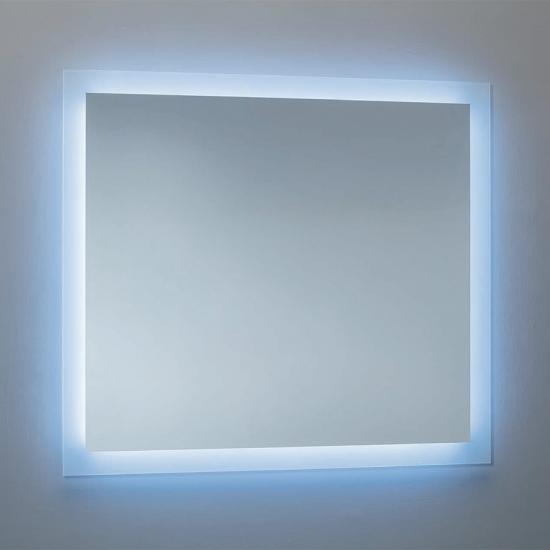 SPECCHIO RETROILLUMINATO A LED FASCIA PERIMETRALE 65W CM.120 X H.70 MADE ITALY