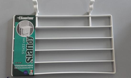STENDIBIANCHERIA 51X32 UNIVERSALE PER SCALDASAVIETTE TERMOARREDO BIANCO