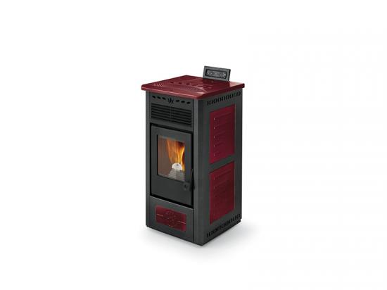 STUFA A PELLET GEA 9 KW RIVESTIMENTO INSERTI CERAMICA  4 STELLE A+ ALTO RENDIMENTO