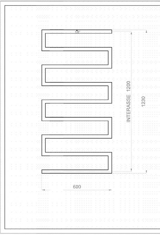 TERMOARREDO ACCIAIO BIANCO ESSE 123X60 MADE IN ITALY