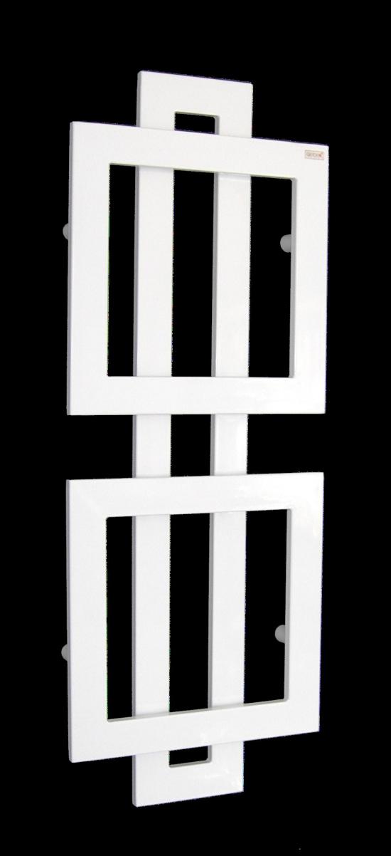 TERMOARREDO ACCIAIO BIANCO QUADRO D  L 500  H 1375 BIANCO RAL9010