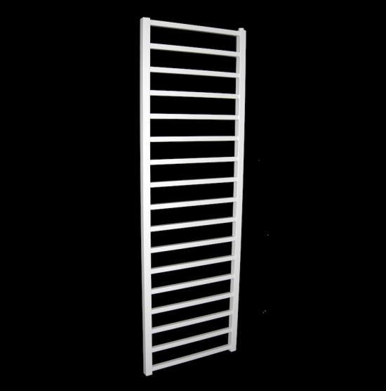 TERMOARREDO ACCIAIO BIANCO RETTANGOLO CM.150 X 43 INTERASSE CM.40 MADE IN ITALY