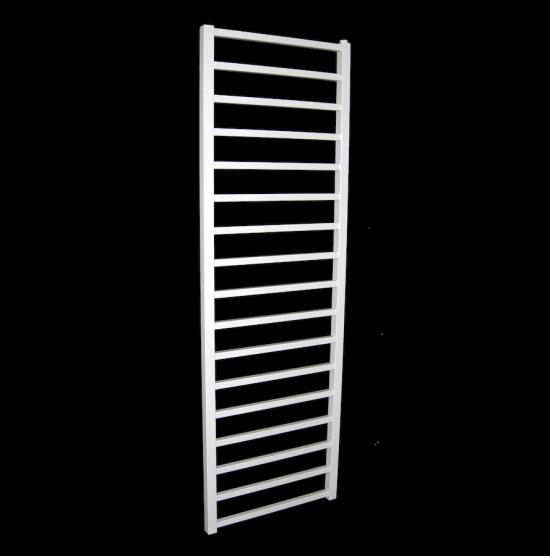 TERMOARREDO ACCIAIO BIANCO RETTANGOLO CM.150 X 53 INTERASSE CM.50 MADE IN ITALY