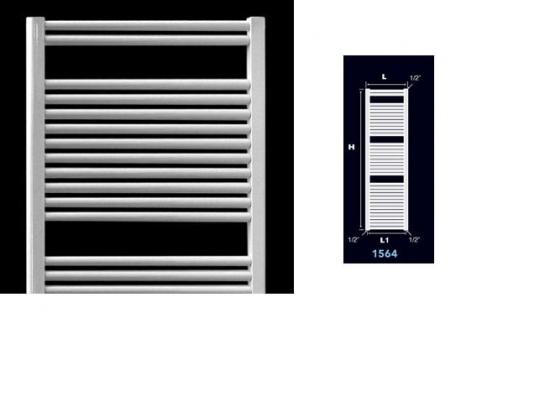 TERMOARREDO ACCIAIO BIANCO ZETA S DRITTO CM. 156,4 X 55 INTERASSE CM.50 ITALY ALTA RESA