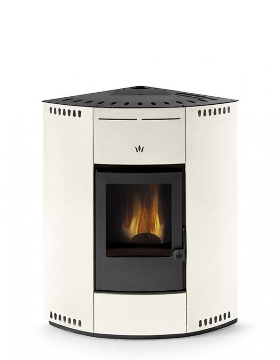 TERMOSTUFA A PELLET ANGOLO LARA  14 KW  4 STELLE A+ ALTO RENDIMENTO PER RISCALDAMENTO