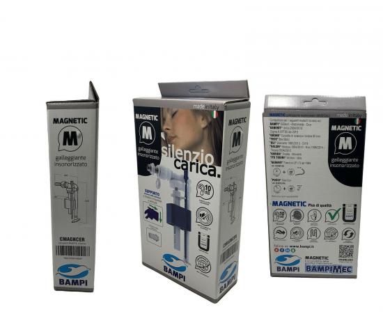 VALVOLA GALLEGGIANTE UNIVERSALE 3/8 CASSETTA WC SILENZIOSO 10DB ANTICALCARE