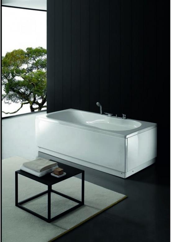 VASCA ALFA 170X80 TELAIO 2 PANNELLI IDROMASSAGGIO WHIRLPOOL 6 JET E RUBINETTERIA