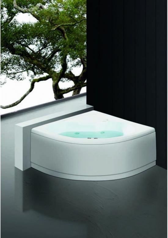 VASCA ANGOLO 130X130 CANCUN TELAIO PANNELLO IDROMASSAGGIO WHIRLPOOL 6 JET