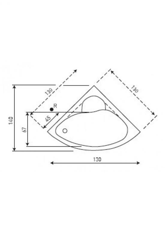 VASCA ANGOLO 130X130 CANCUN TELAIO PANNELLO IDROMASSAGGIO WHIRLPOOL 6 JET