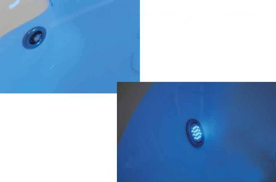 VASCA ANGOLO 135X135 FANTASY IDROMASSAGGIO WHIRLPOOL AIRPOOL CROMOTERAPIA E RUBINETTERIA BORDO VASCA