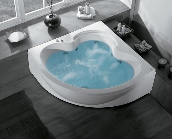 VASCA FANTASY ANGOLARE 135X135 IDROMASSAGGIO CLASSIC WHIRPOOL E SONDA DI LIVELLO