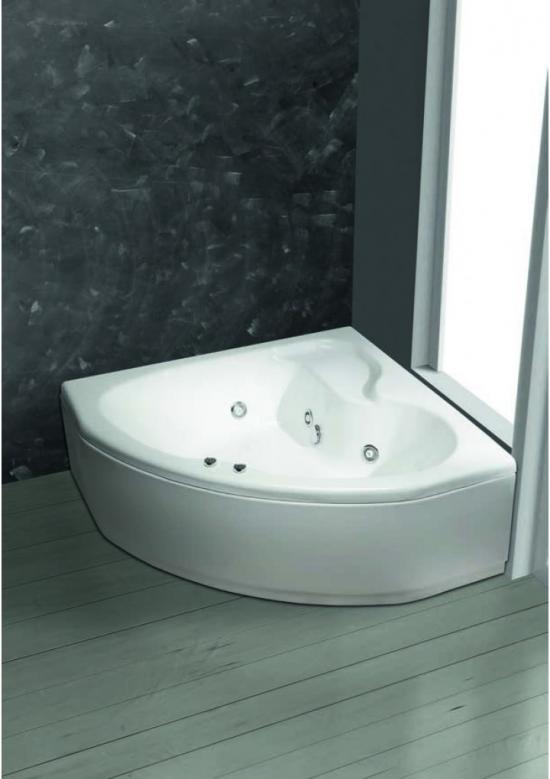 VASCA ANGOLO 140X140 EGIZIA TELAIO PANNELLO IDROMASSAGGIO WHIRLPOOL 6 JET