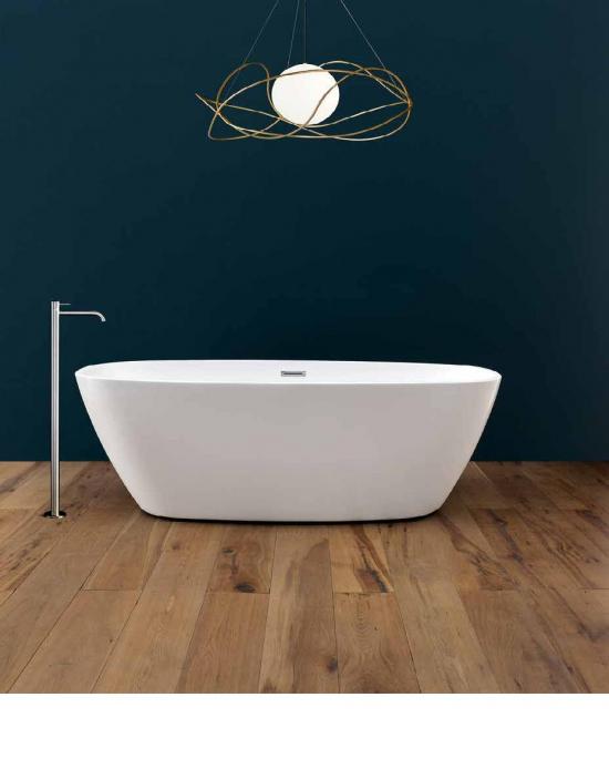 VASCA FREE-STANDING IN ACRILICO AMBRA OVALE 170X78