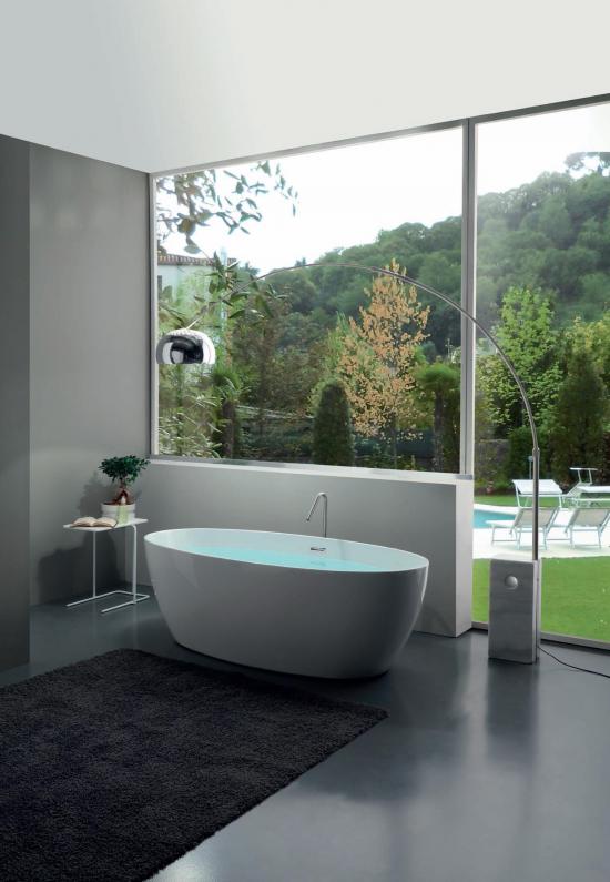VASCA FREE-STANDING IN ACRILICO CAPRI OVALE 170X82