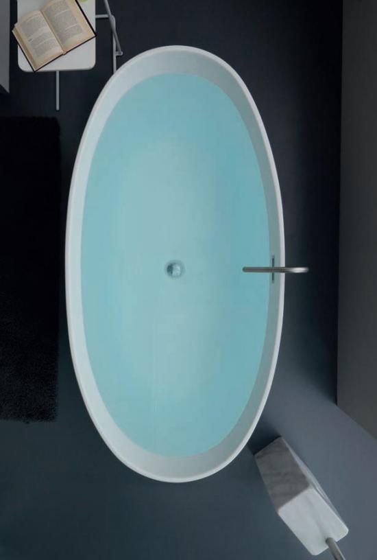 VASCA FREE-STANDING IN ACRILICO CAPRI OVALE 170X82