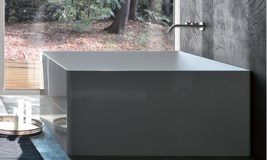 VASCA FREE-STANDING QUADRATA 12X120 IN POLYMINERAL