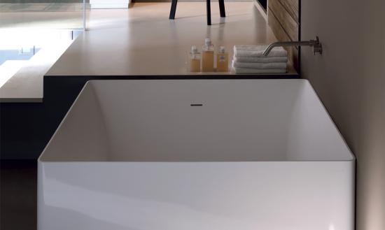 VASCA FREE-STANDING QUADRATA 12X120 IN POLYMINERAL