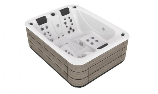 VASCA MINIPISCINA OUTDOOR PAL30 IDROMASSAGGIO 1 SEDUTA 2 LETTINI FREESTANDING O INCASSO