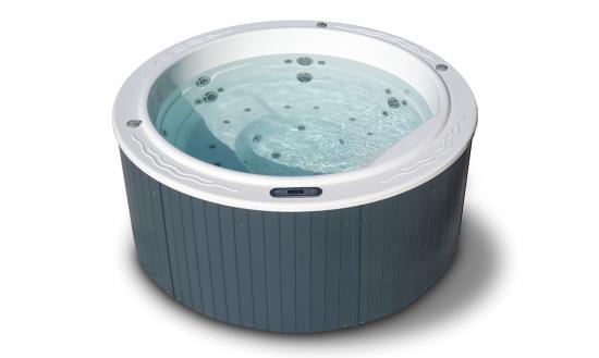 VASCA MINIPISCINA OUTDOOR ROUND205 IDROMASSAGGIO 5 SEDUTE FREESTANDING O INCASSO